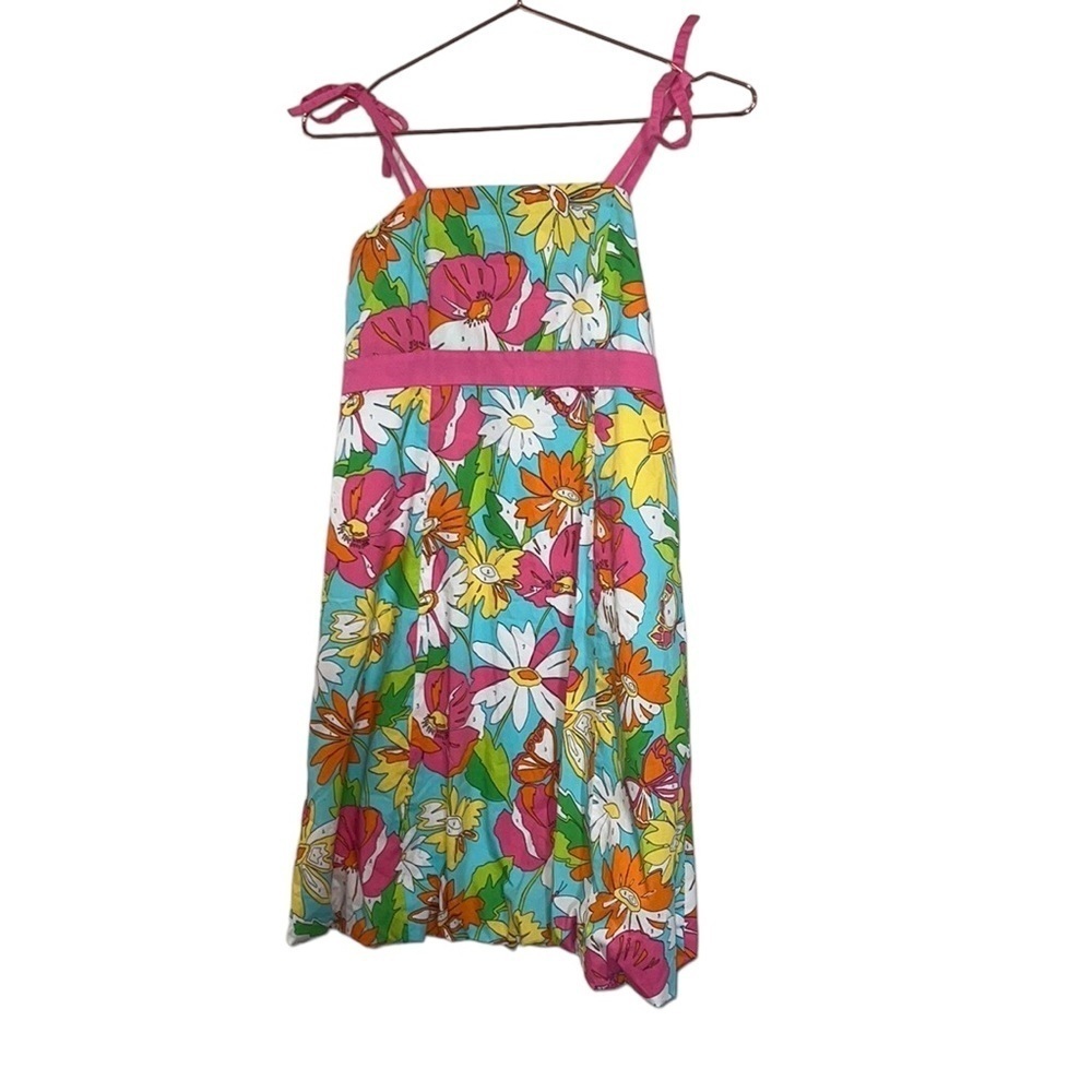 Girls Lilly Pulitzer floral dress. Size 14